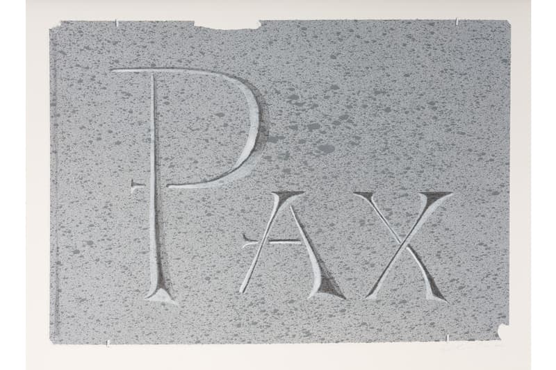 Ed Ruscha Dedicated Stone Gagosian Exhibition