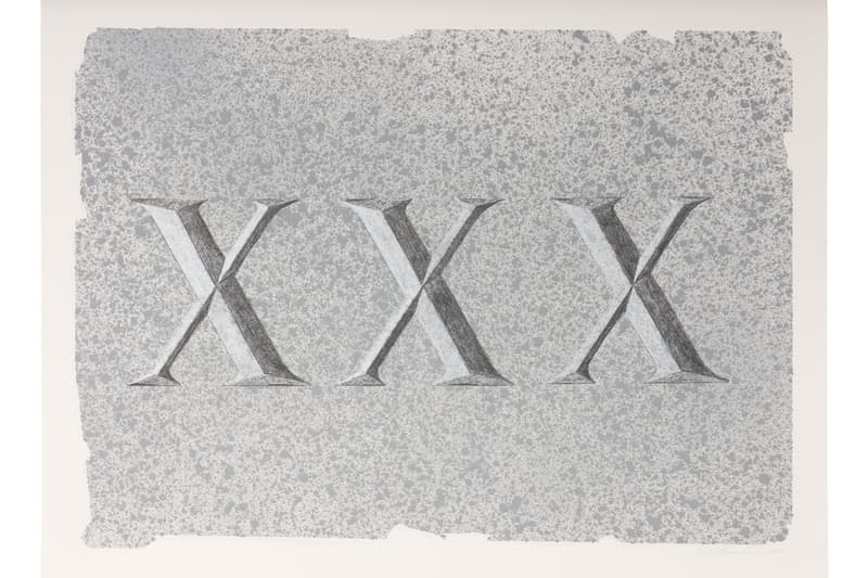 Ed Ruscha Dedicated Stone Gagosian Exhibition