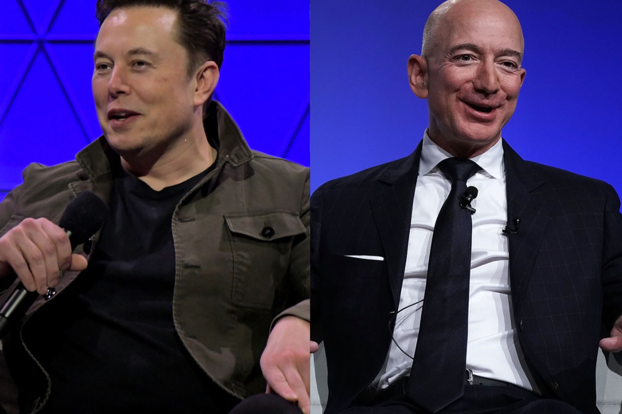Elon Musk Says Jeff Bezos 'Retired To Pursue a Full-Time Job Filing Lawsuits Against SpaceX' Blue Origin Amazon FCC proposal