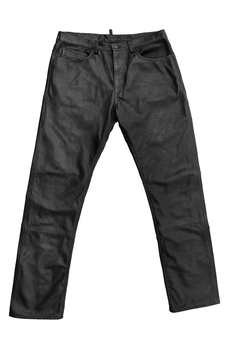 endless denim Leather Jeans Worn by Kanye West Release Buy Price Black White Green