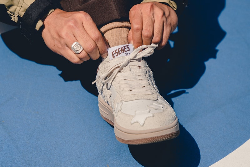 ESENES Worldwide creamsta sneaker bapesta air force 1 bootleg homage white brown tan mocha chocolate official release date info photos price store list buying guide