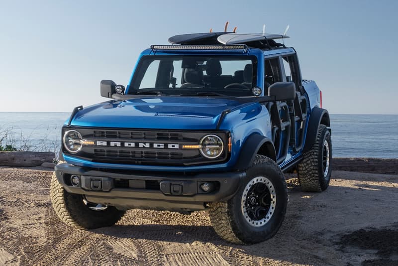 Ford Bronco Riptide Project Vehicle Custom Build Prototype Built Wild West Coast Coastal Beachside Fun 4x4 Off Roader Roofless Doorless