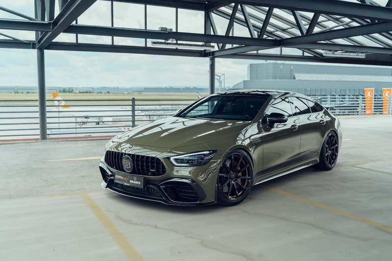 Fostla.de Concepts x Brabus Mercedes-AMG GT 63 S Badlands Green Tuned German Whip Fast Saloon Coupe Car bi turbo V8 800HP