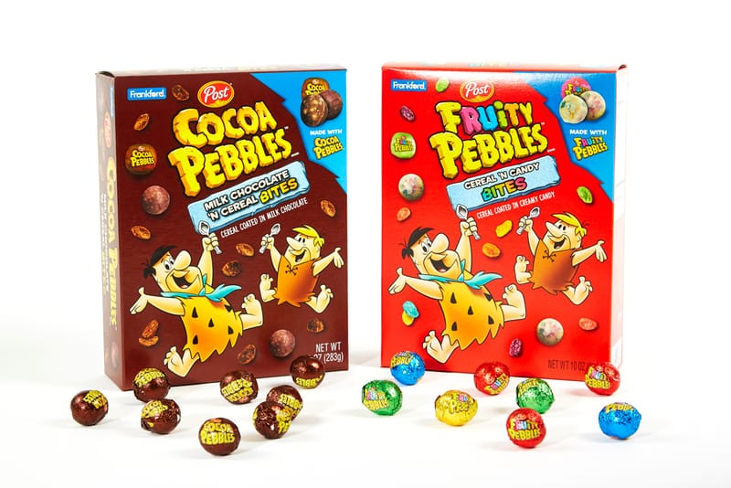 Candy and Cereal Collide on Frankford Candy's Fruity PEBBLES and Cocoa PEBBLES Bites