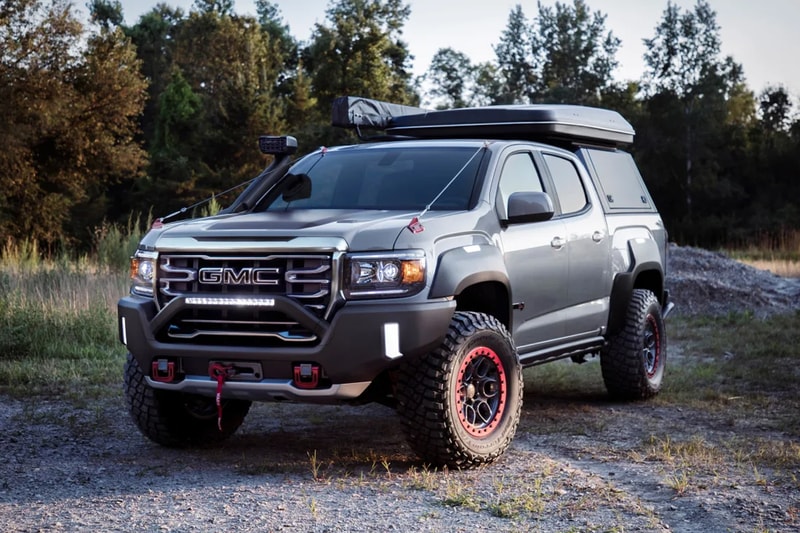 gmc canyon at4 ovrlandx overlanding concept car truck midsize zr2 bison off roading 
