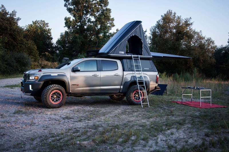 gmc canyon at4 ovrlandx overlanding concept car truck midsize zr2 bison off roading 