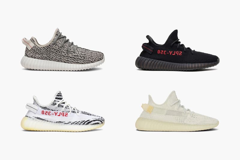 GOAT YEEZY Boost 350 V2 "Light", YEEZY Boost 350 "Turtle Dove", YEEZY Boost 350 "Pirate Black" 2016, YEEZY Boost 350 V2 "Blue Tint", YEEZY Boost 350 V2 "Beluga", YEEZY Boost 350 V2 "Zebra", YEEZY Boost 350 V2 "Bred"