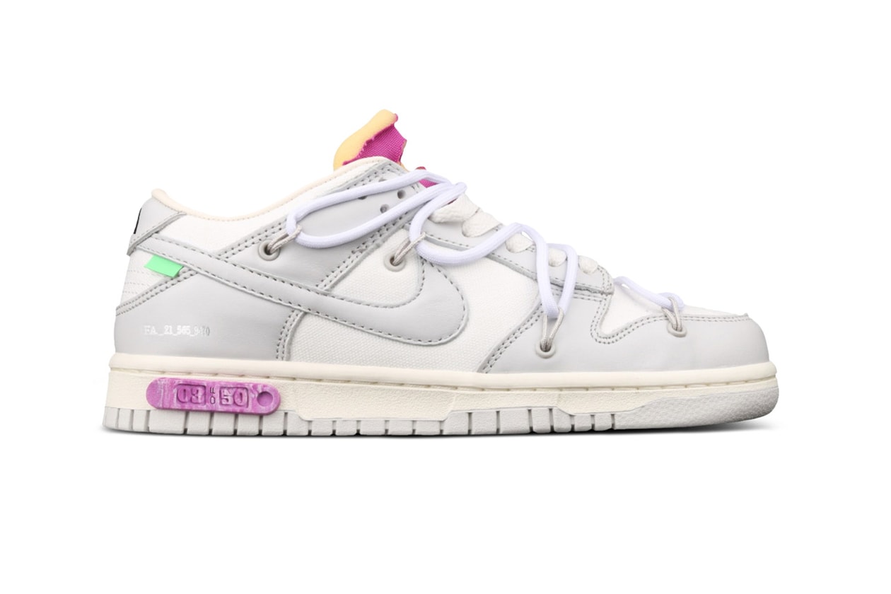 new off-white nike dunk low white grey black tag dear summer Off-White x Dunk Low 