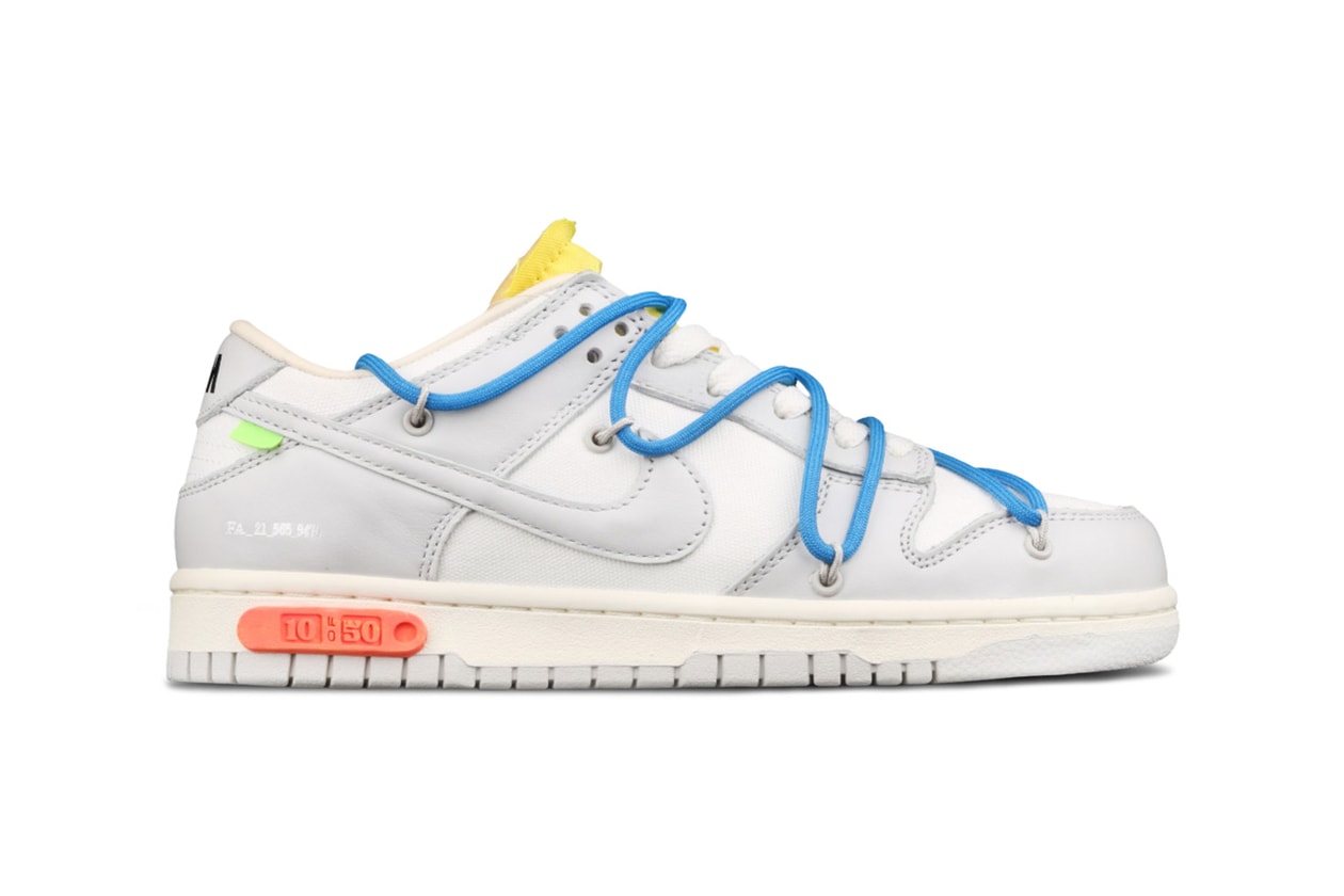 Off-White x Nike Dunk Low OW SB Cloud Blue Shoes Sneakers - Praise