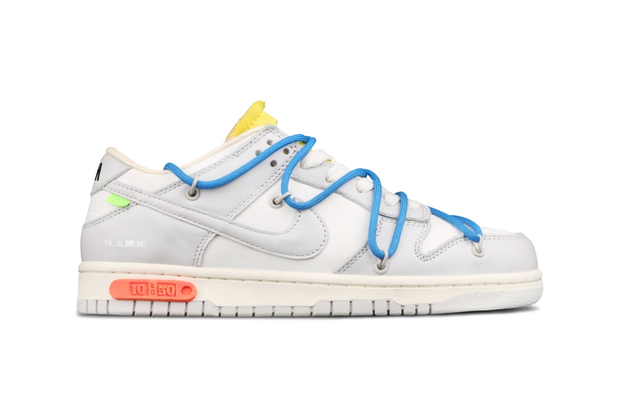 new off-white nike dunk low white grey black tag dear summer Off-White x Dunk Low 