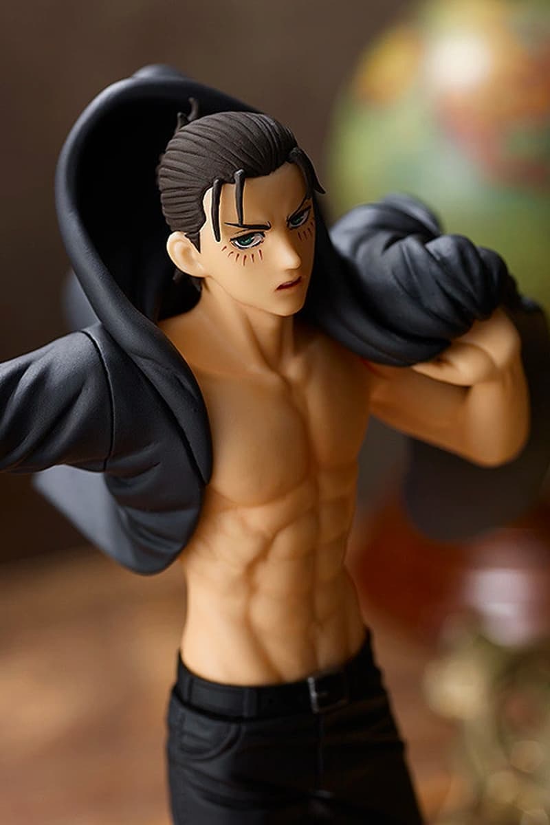 Good Smile Company 'Attack on Titan' Eren Yeager Figure anime design manga jacket black beige