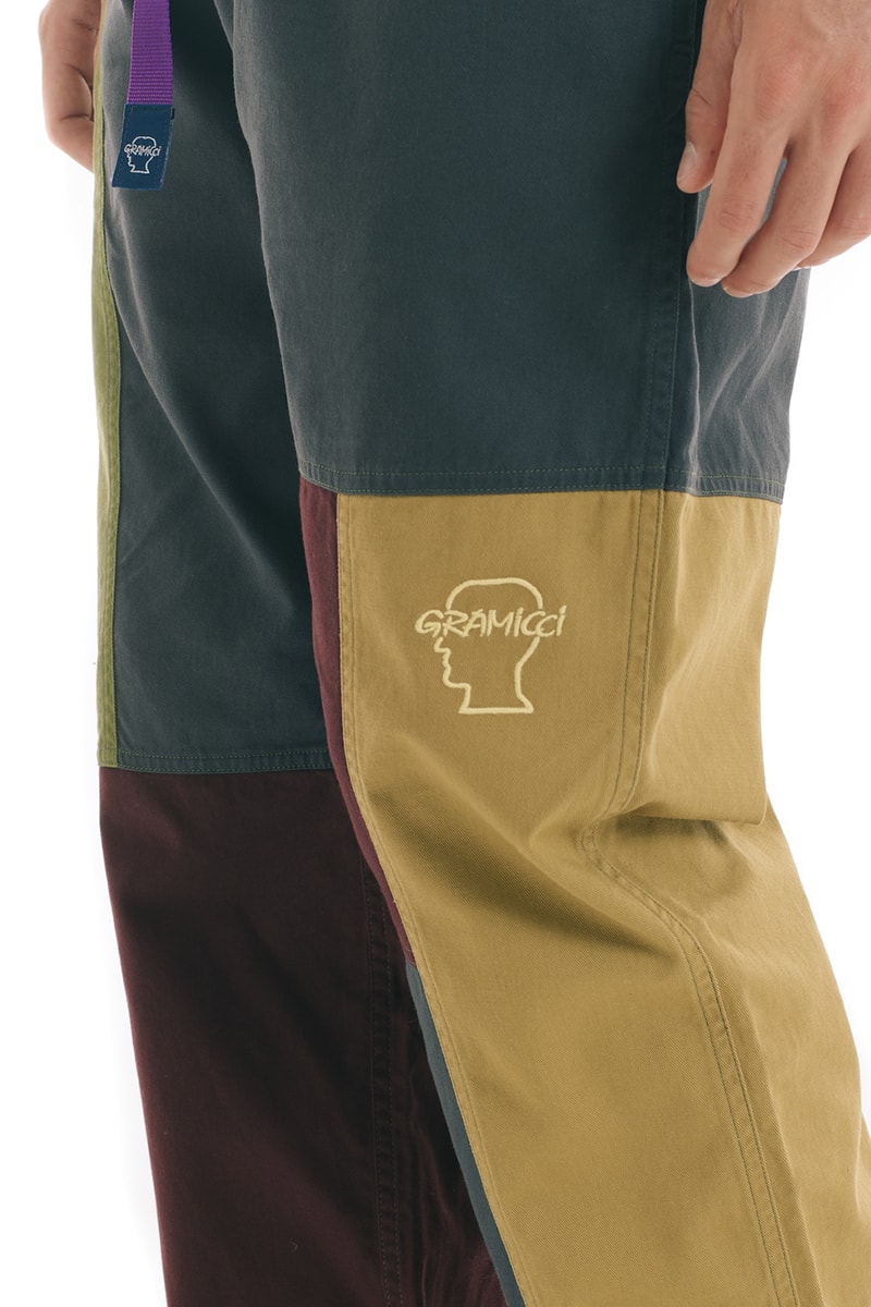 Brain Dead and Gramicci Collide Outdoors-Inspired Collection nature cobrand logo illustrations pants six panel hat color block release sale
