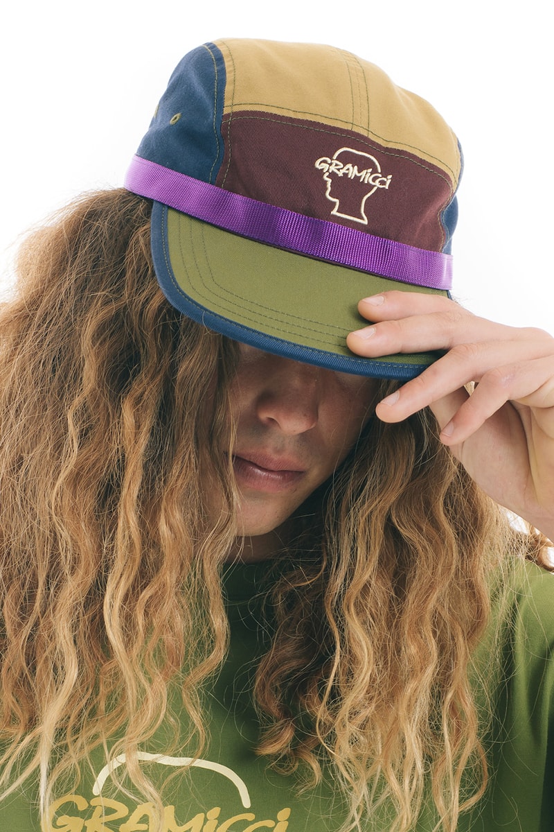 Brain Dead and Gramicci Collide Outdoors-Inspired Collection nature cobrand logo illustrations pants six panel hat color block release sale