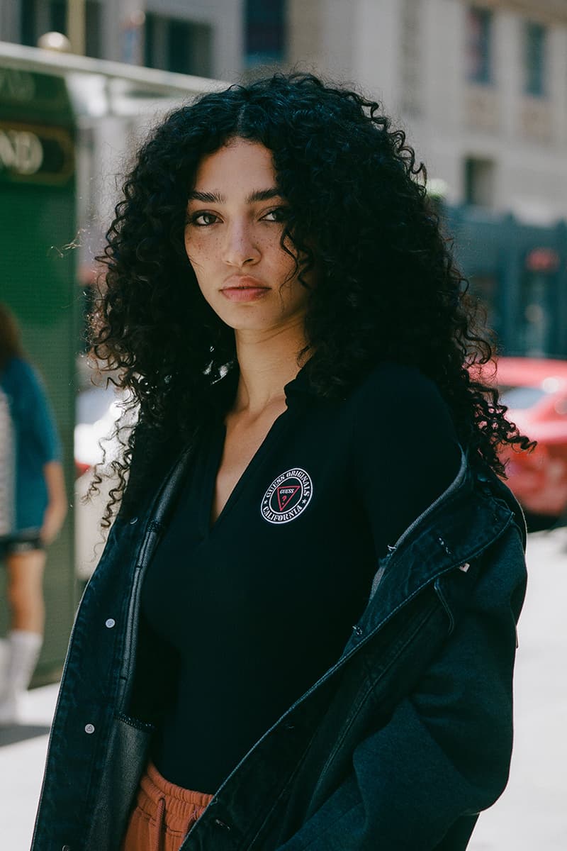 GUESS Originals Readies for Spring Semester in LA expansive collection of '90s campus-inspired apparel college university back to school kit program essentials release info available pinstripe plaid