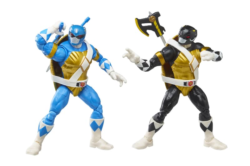 Hasbro Debuts First Teenage Mutant Ninja Turtles and Power Rangers Mash-up Figures TMNT miniature figures leonardo donatello lightning collection bandai america new york city raphael michelangelo