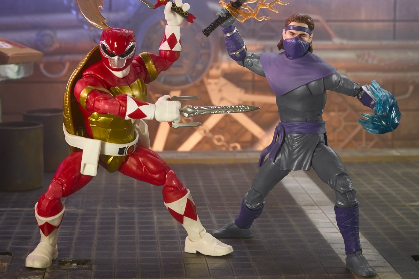 hasbro power rangers teenage mutant ninja turtles Raphael foot soldier tommy release  Boom! Studios action figures toys TMNT dorkside toys 