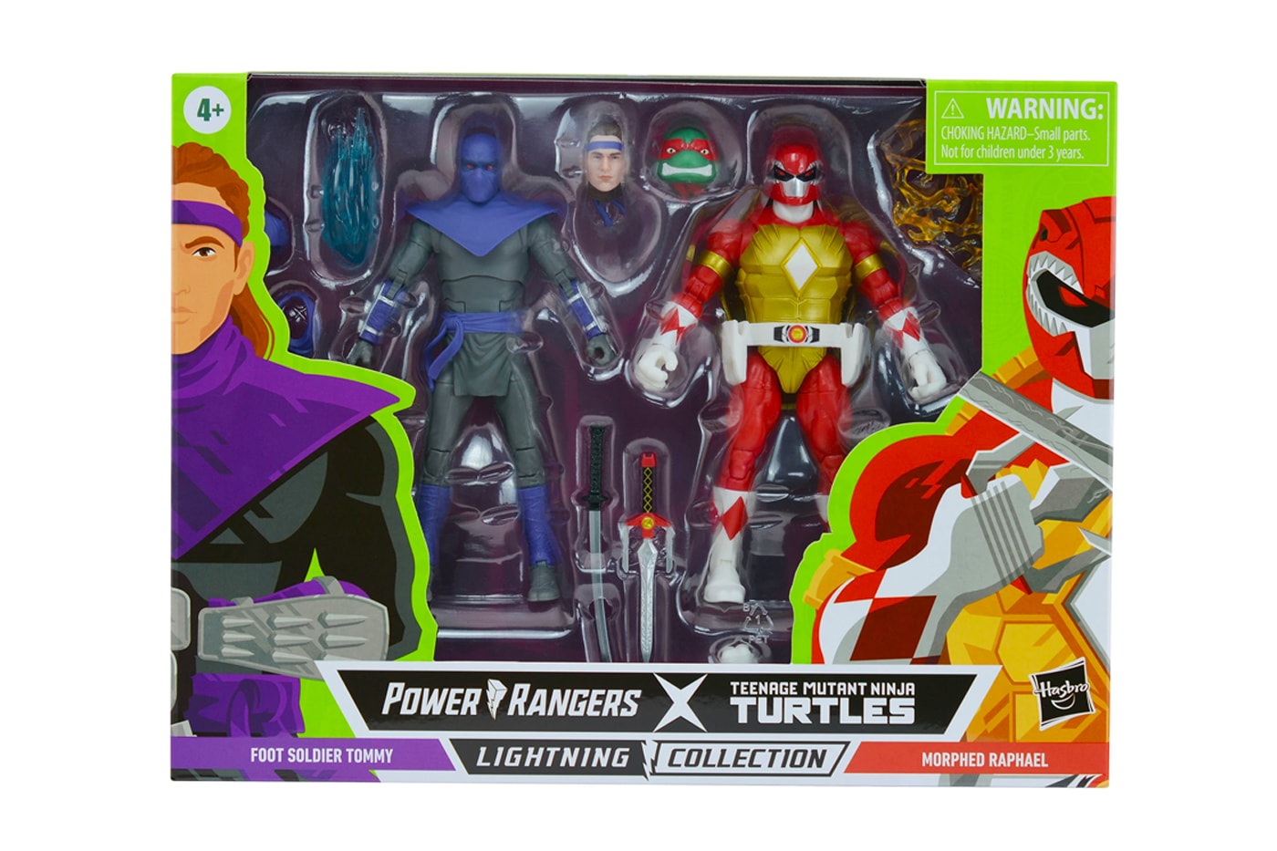 hasbro power rangers teenage mutant ninja turtles Raphael foot soldier tommy release  Boom! Studios action figures toys TMNT dorkside toys 