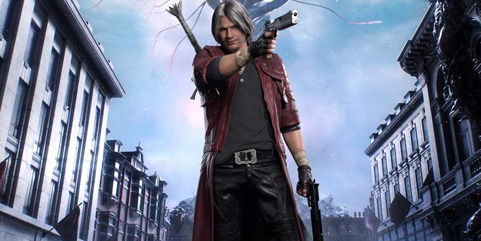 Dante from devil may cry 5 by the eiffel tower