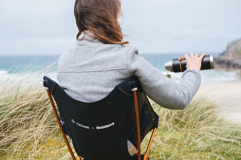 finisterre helinox recycled chair one sustainable blue orange camping outdoors details