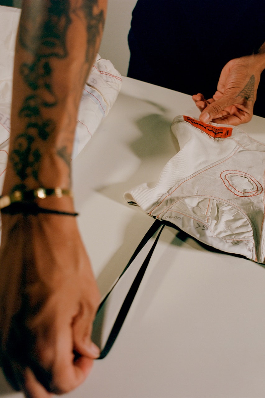 Heron Preston x Mercedes-Benz Collaboration 40 Anniversary Airbags Sustainability Reworked Capsule Collection Culture Cars Fashion Designer Exclusive Interview 