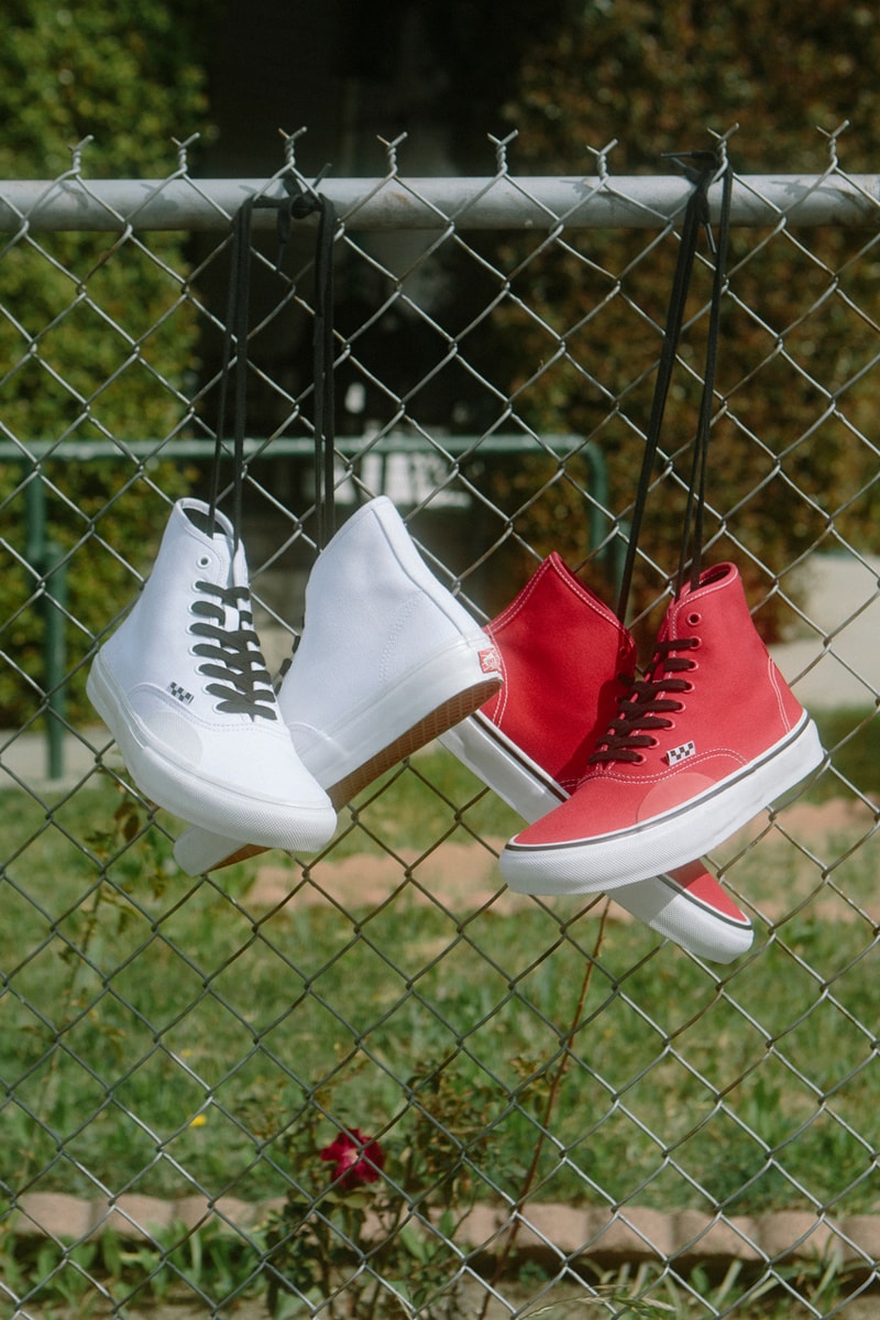 hockey skateboards vans authentic hi andrew allen red white official release date info photos price store list buying guide