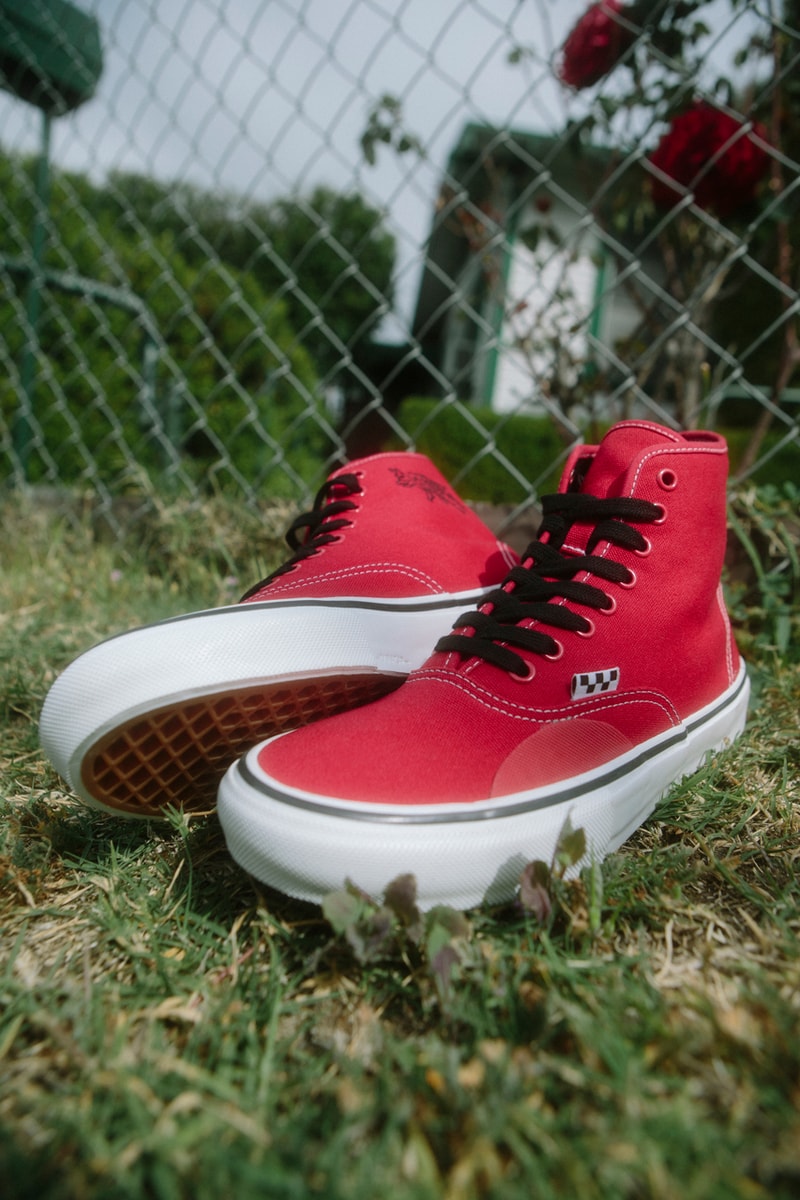hockey skateboards vans authentic hi andrew allen red white official release date info photos price store list buying guide