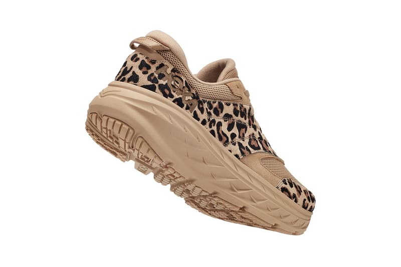 HOKA ONE ONE x Engineered Garments FW21 Release info collaboration collab when do they drop leopard print colorway