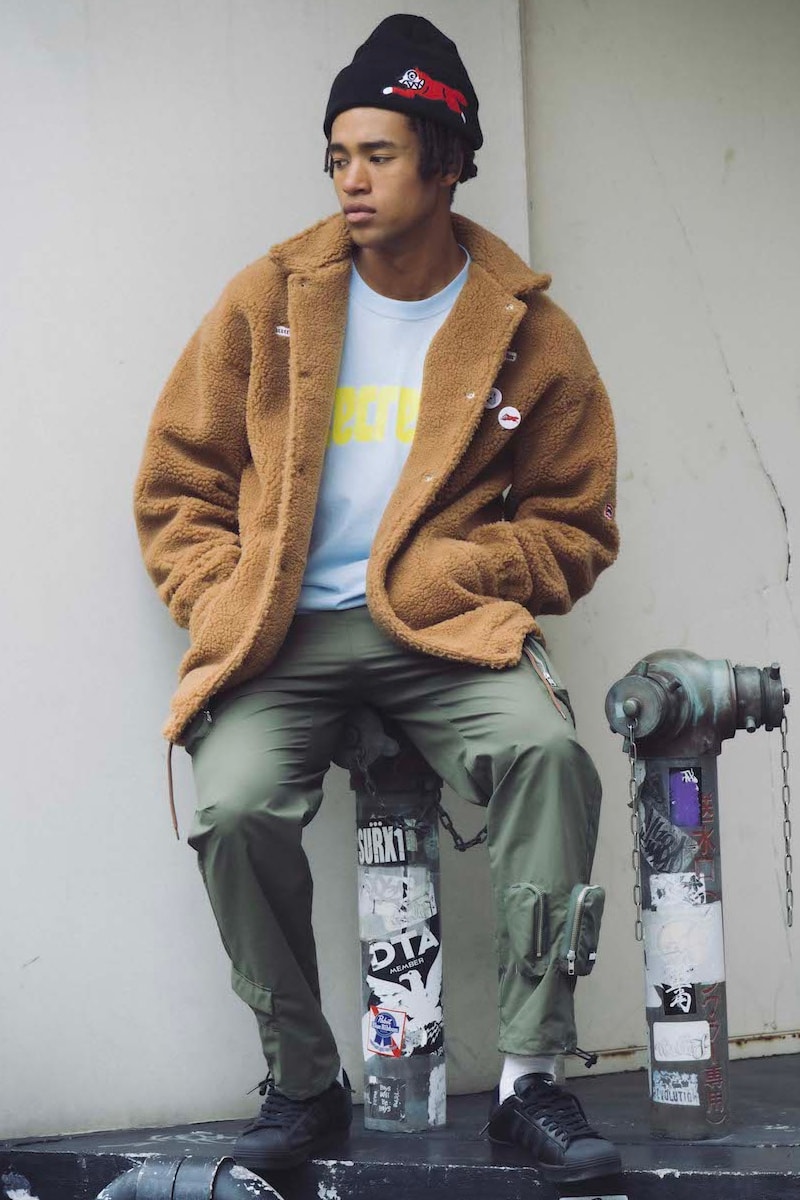 BBC Icecream FW21 Fall Winter 2021 pharrell williams collection lookbook bucket hat teddy coat t-shirt pins drop release info 