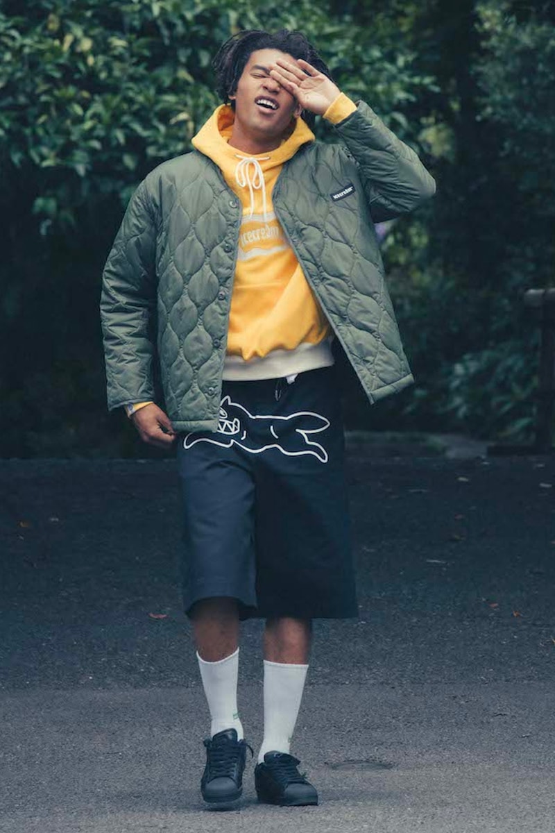 BBC Icecream FW21 Fall Winter 2021 pharrell williams collection lookbook bucket hat teddy coat t-shirt pins drop release info 