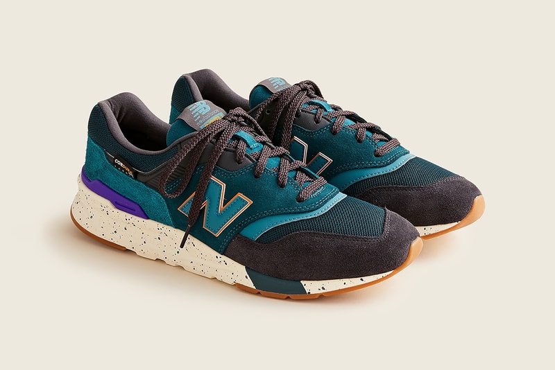 j crew new balance 997h trek green teal grey raincloud white orange release details information aZ777