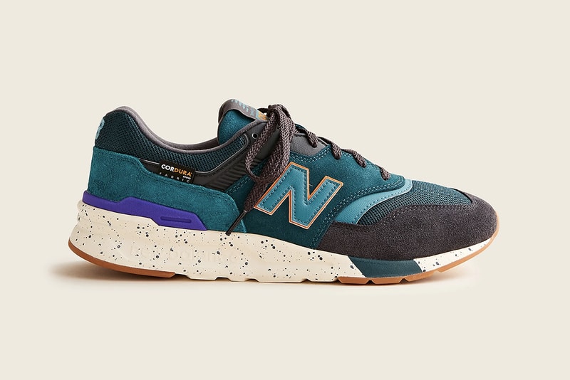 j crew new balance 997h trek green teal grey raincloud white orange release details information aZ777