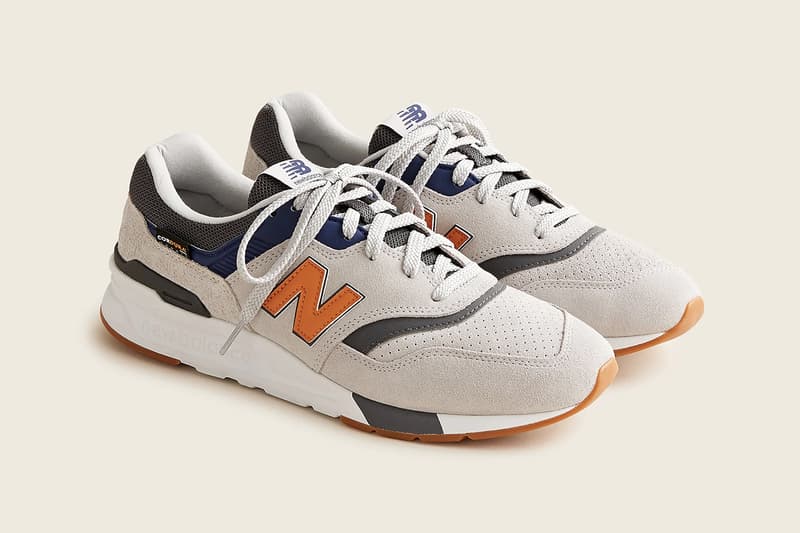 j crew new balance 997h trek green teal grey raincloud white orange release details information aZ777