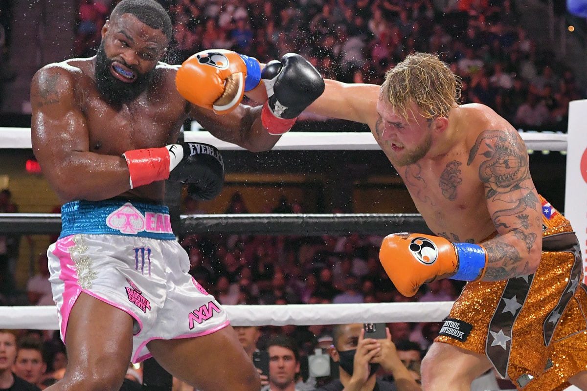 Twitter Reacts to Jake Paul's Split Decision Victory Over Tyron Woodley lebron james cleveland the rock dwayne the rock johnson skip bayless tommy fury mike tyson ben askren 