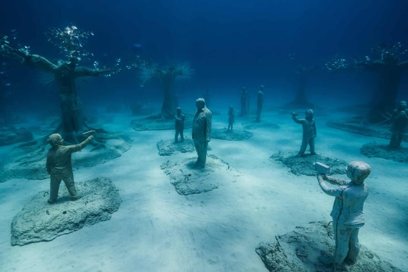 Dive Into the New Underwater Sculpture Forest by Artist Jason DeCaires Taylor