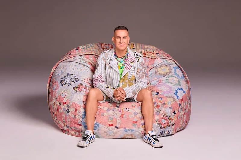 Jeremy Scott Collaborates With Lovesac for a Limited Release family tradition hand sewn quilts patchwork farm beanbag couch covers america western furniture seats moschino