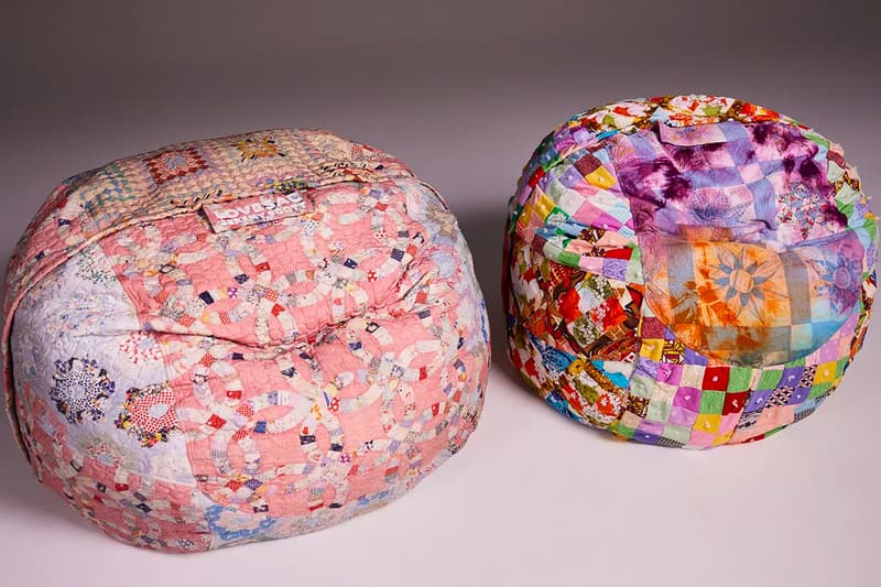 Jeremy Scott Collaborates With Lovesac for a Limited Release family tradition hand sewn quilts patchwork farm beanbag couch covers america western furniture seats moschino
