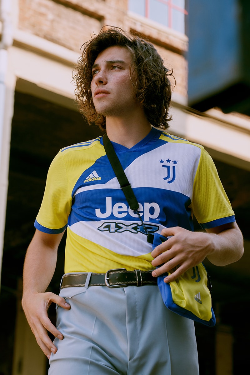 juventus adidas third kit football soccer 2021/22 release details blue yellow ronaldo