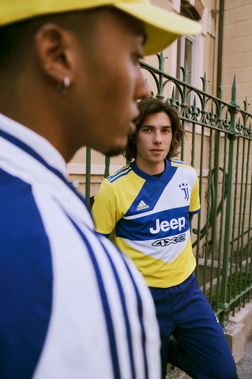 juventus adidas third kit football soccer 2021/22 release details blue yellow ronaldo