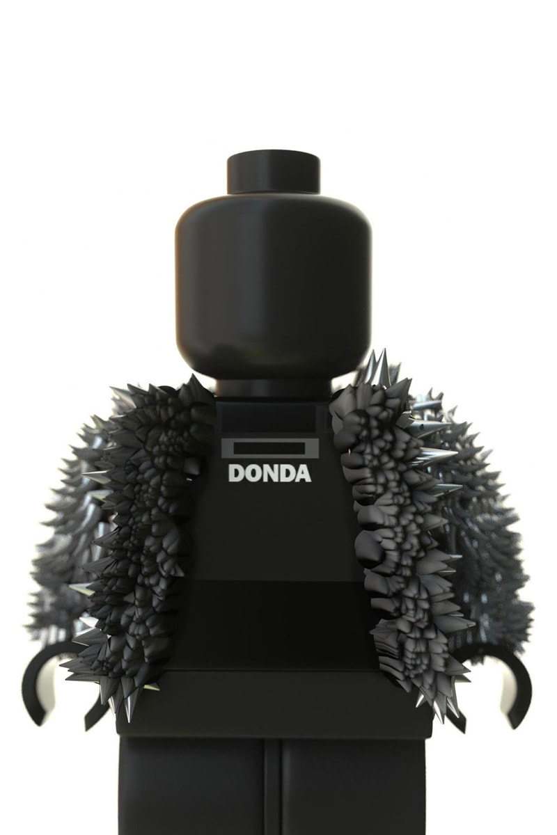 DAVRIL Reveals Custom Kanye West DONDA LEGO Toy listening party launch event french Balenciaga jacket vest
