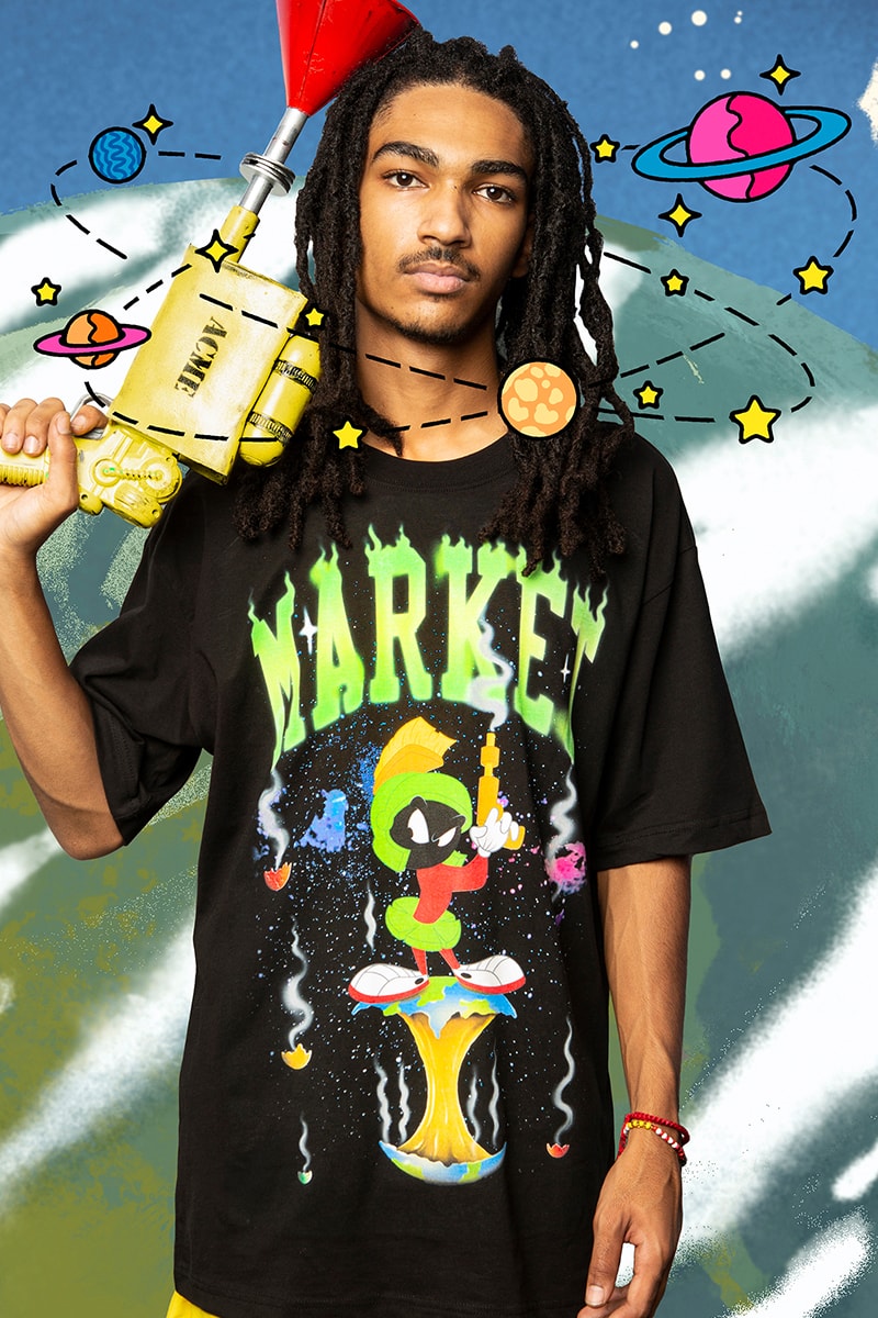 MA®️KET Taps Looney-Tunes For Its First Collaboration Under New Name graphic t shirt vintage retro Tweety Bird Sylvester Wile E. Coyote Marvin the Martian Taz graffiti release
