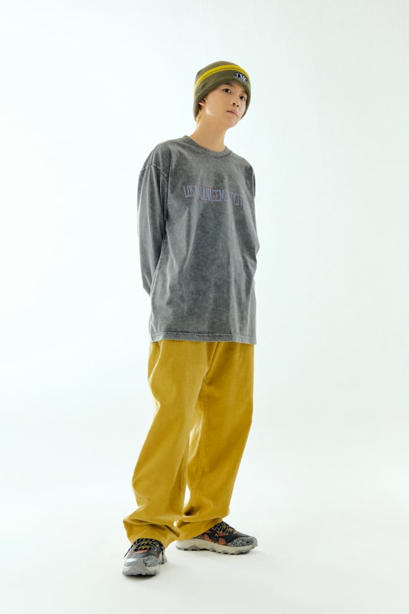 Fall winter 2021 FW21 LMC Lost Management Cities vintage sun fade colorful stadium jacket military fishtail parka shirt jackets knit cardigans active gear ecofriendly cotton release info