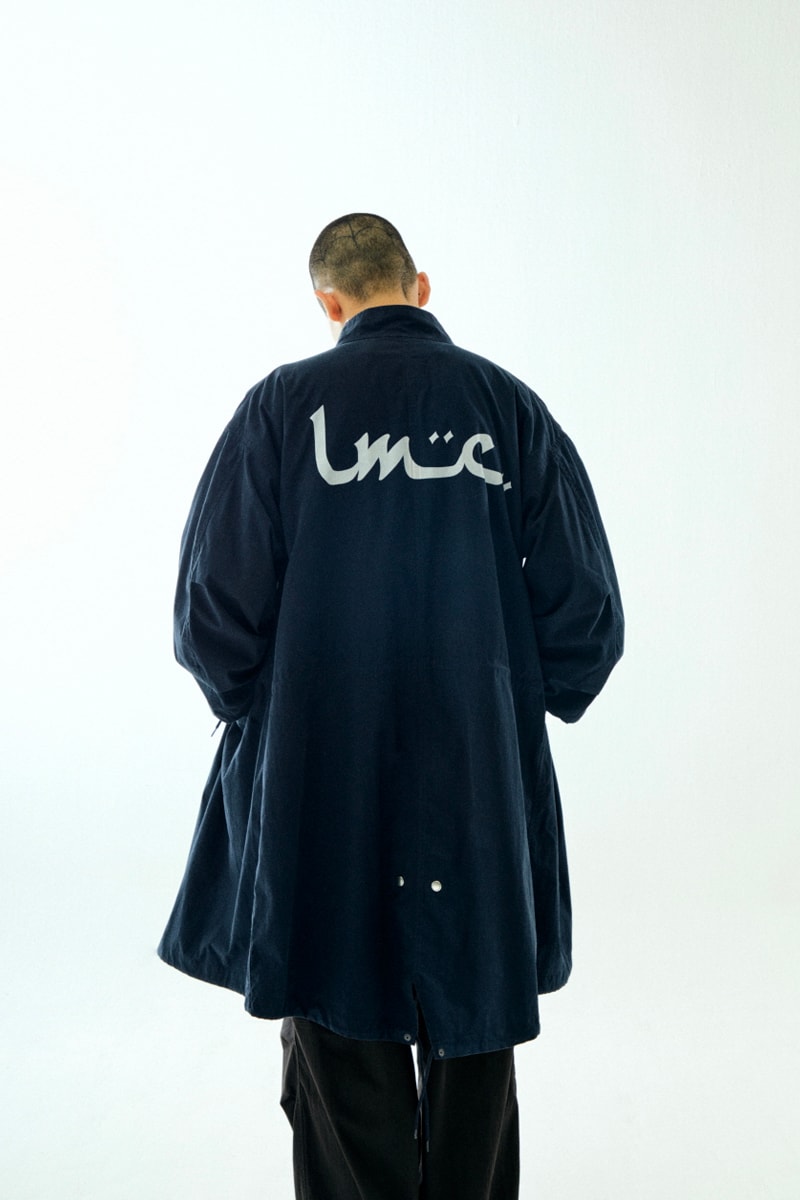 Fall winter 2021 FW21 LMC Lost Management Cities vintage sun fade colorful stadium jacket military fishtail parka shirt jackets knit cardigans active gear ecofriendly cotton release info