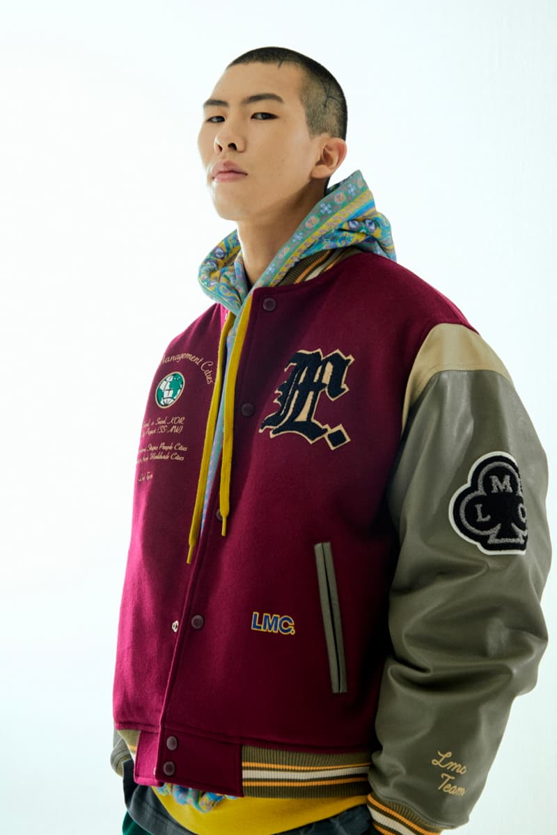 Fall winter 2021 FW21 LMC Lost Management Cities vintage sun fade colorful stadium jacket military fishtail parka shirt jackets knit cardigans active gear ecofriendly cotton release info