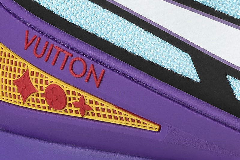 Louis Vuitton LV Sprint Sneaker Fall Winter 2021 FW21 Ebonics / Snake Oil / The Black Box / Mirror, Mirror Virgil Abloh Green Yellow LV Monogram Flower Football Boots Indoors Terrace Culture Luxury