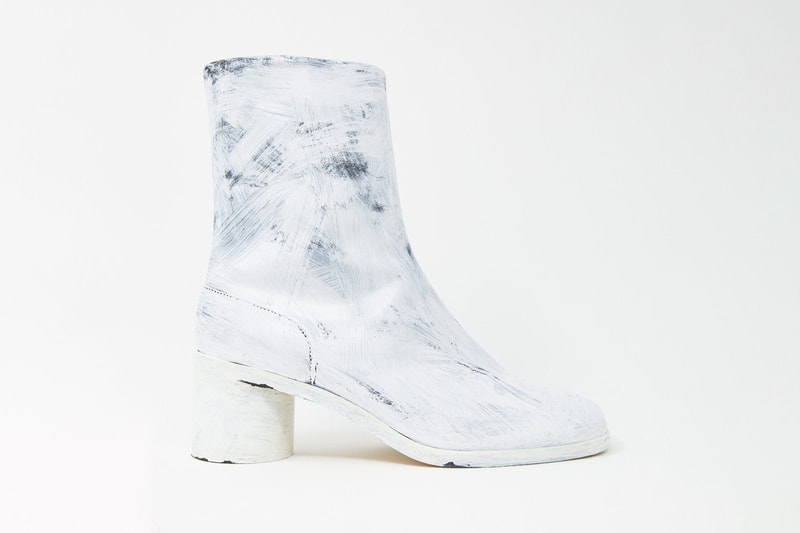 Maison Margiela Tabi Boots White Icons Painted Bianchetto Hand Painted Ovine Sheep Leather Luxury Designer Future Vintage Archive Machine-A London