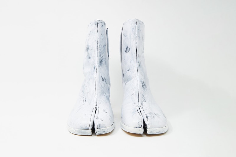 Maison Margiela Tabi Boots White Icons Painted Bianchetto Hand Painted Ovine Sheep Leather Luxury Designer Future Vintage Archive Machine-A London