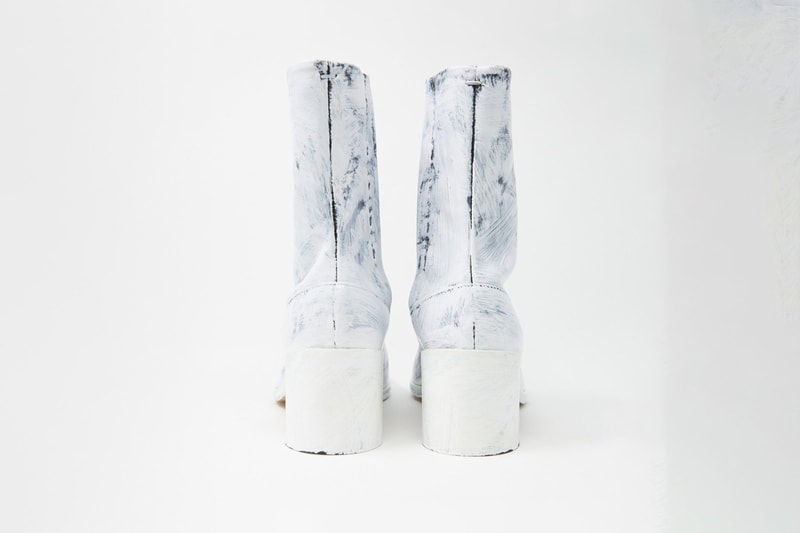 Maison Margiela Tabi Boots White Icons Painted Bianchetto Hand Painted Ovine Sheep Leather Luxury Designer Future Vintage Archive Machine-A London