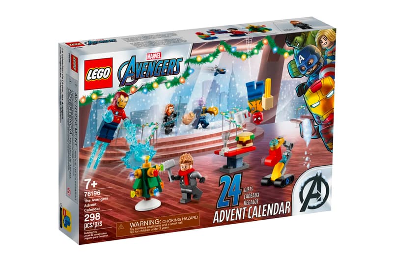 Marvel LEGO The Avengers Advent Calendar release Iron Man Spider-Man Black Widow Thor Captain Marvel Thanos Nick Fury toys 