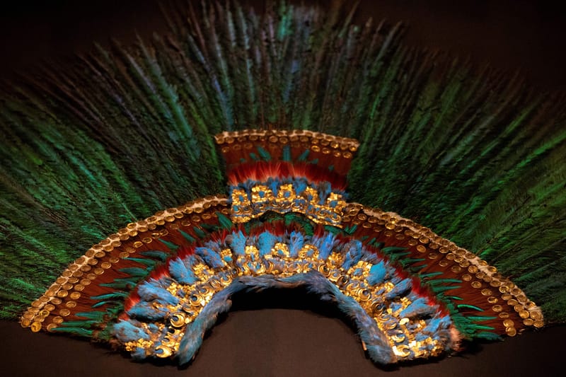 feather headdress of moctezuma