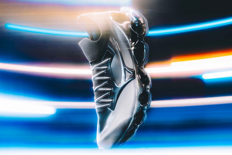 MIZUNO Taps Hajime Sorayama for a Dark Metallic WAVE PROPHECY